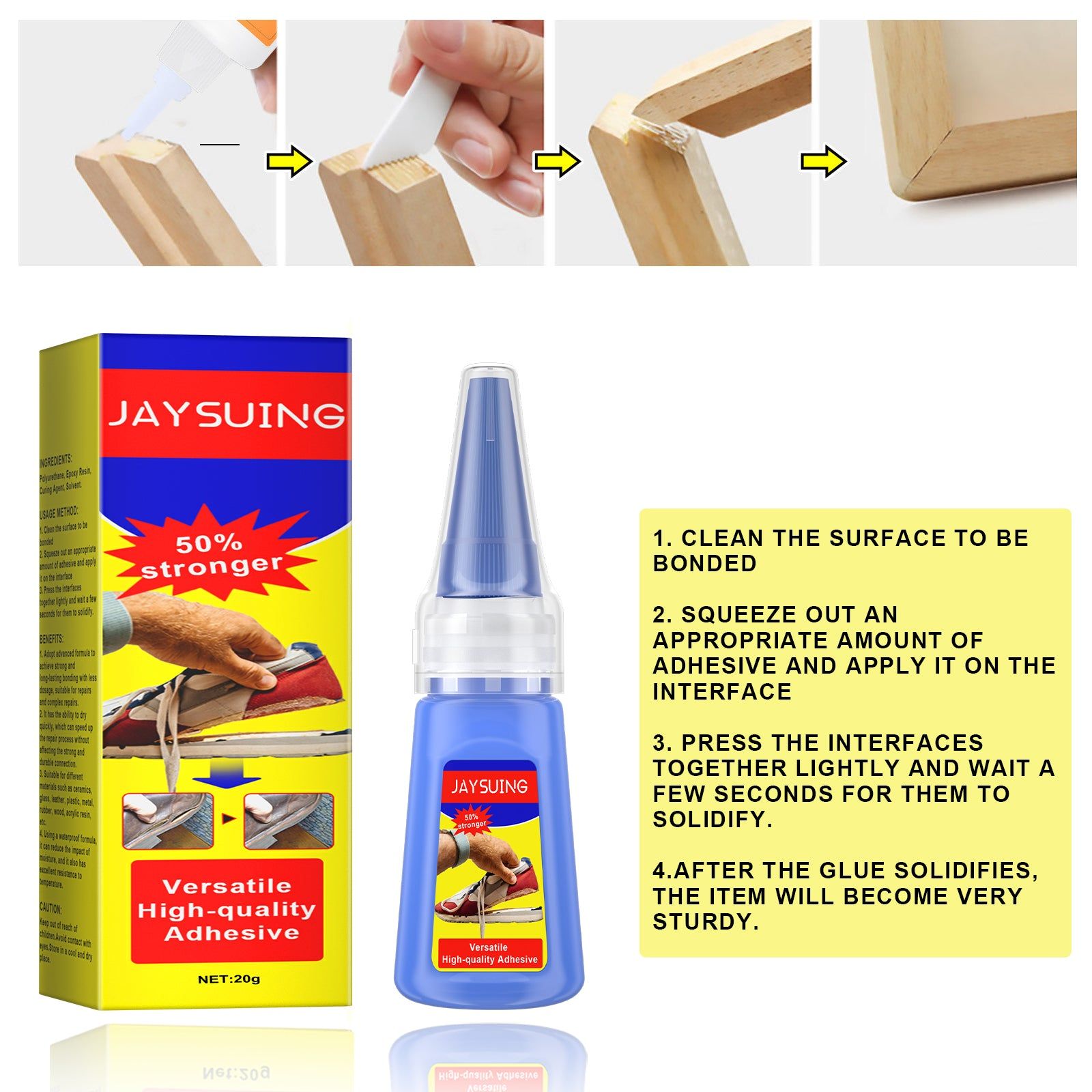 401 Glue, Multifunctional Waterproof Adhesive for Leather, Glass, Tile, and Household Repairs ,20g