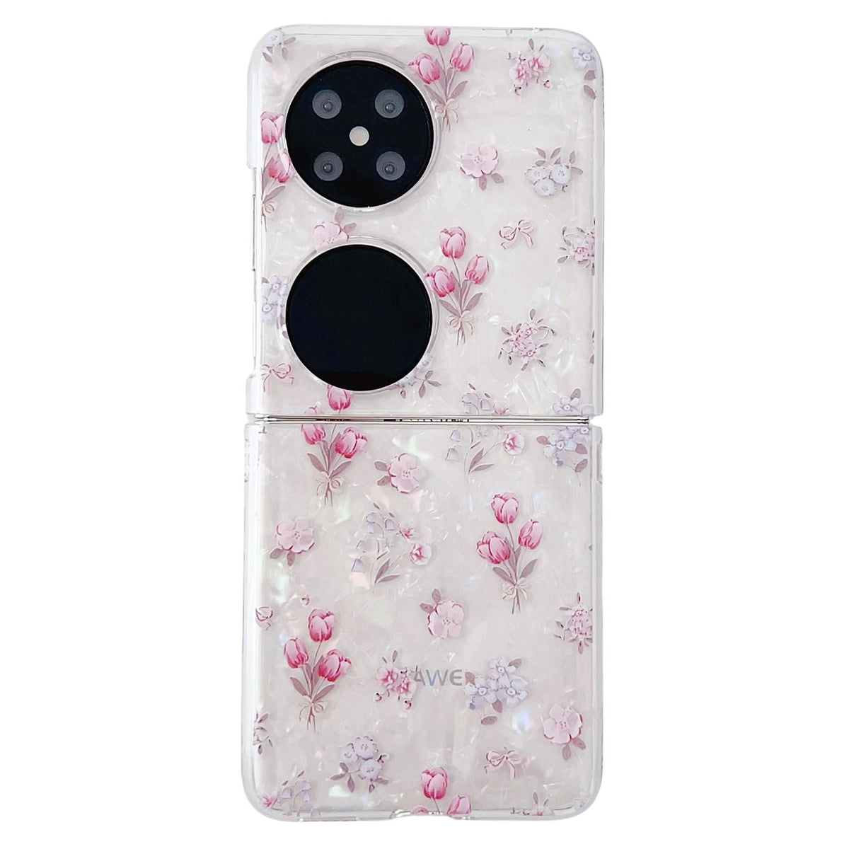 Flower Pattern PC Case For Huawei P50 Pocket
