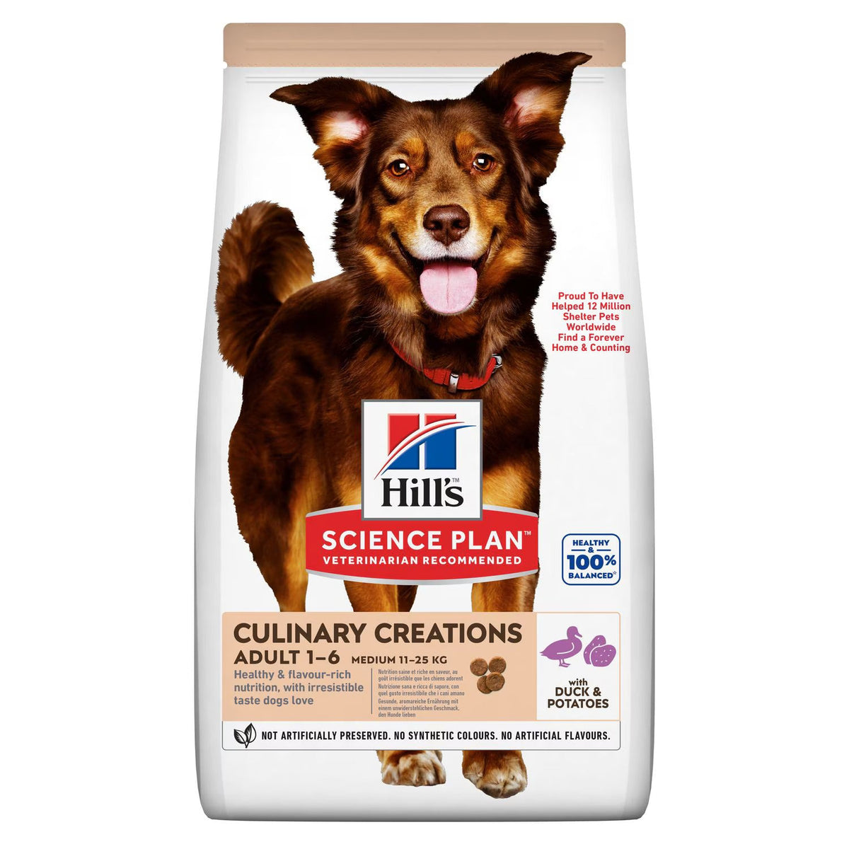 Hill's Science Plan Culinary Creation Medium Adult dog food Duck & Potatoes- 2.5kg