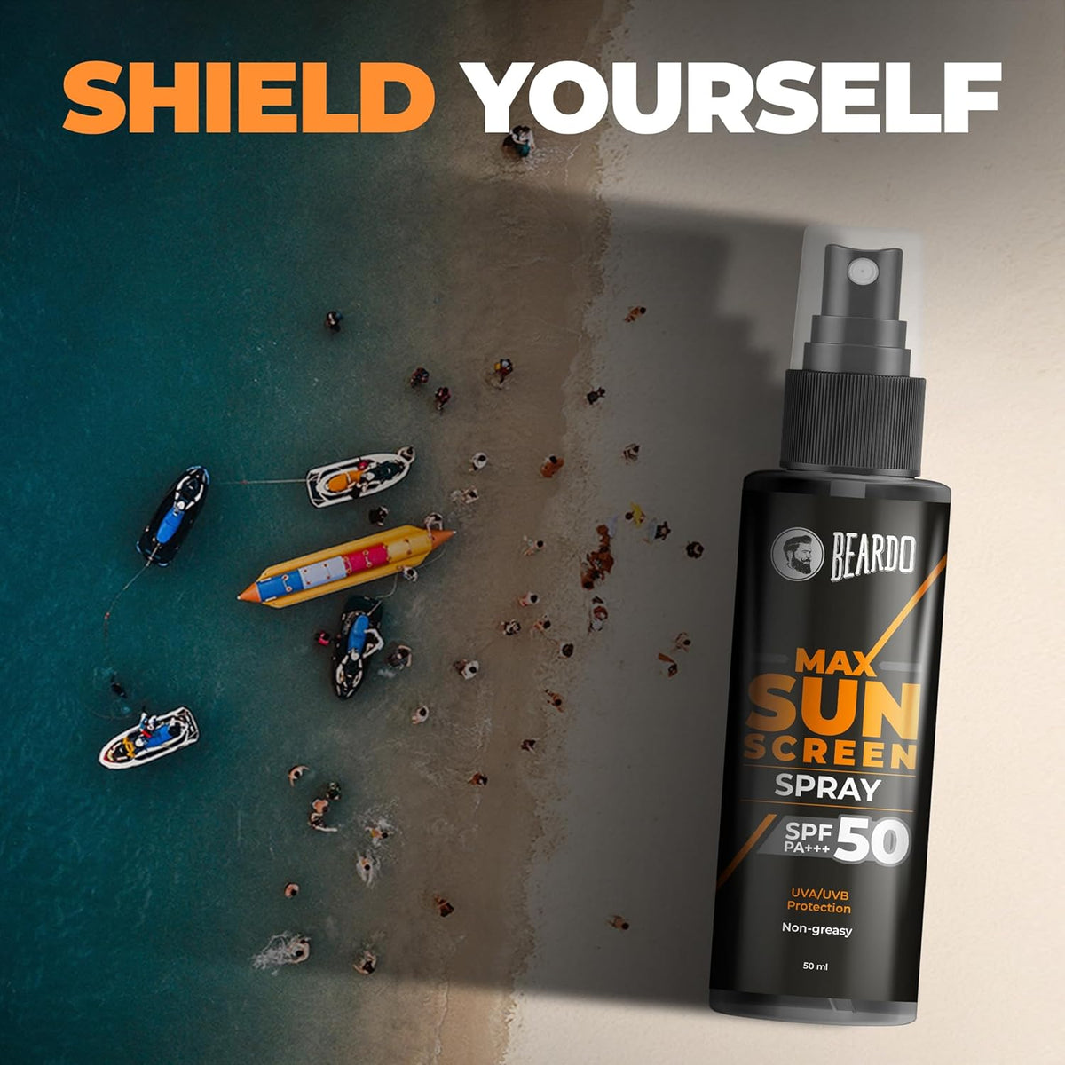 Beardo Max Sunscreen Spray SPF50 50ml