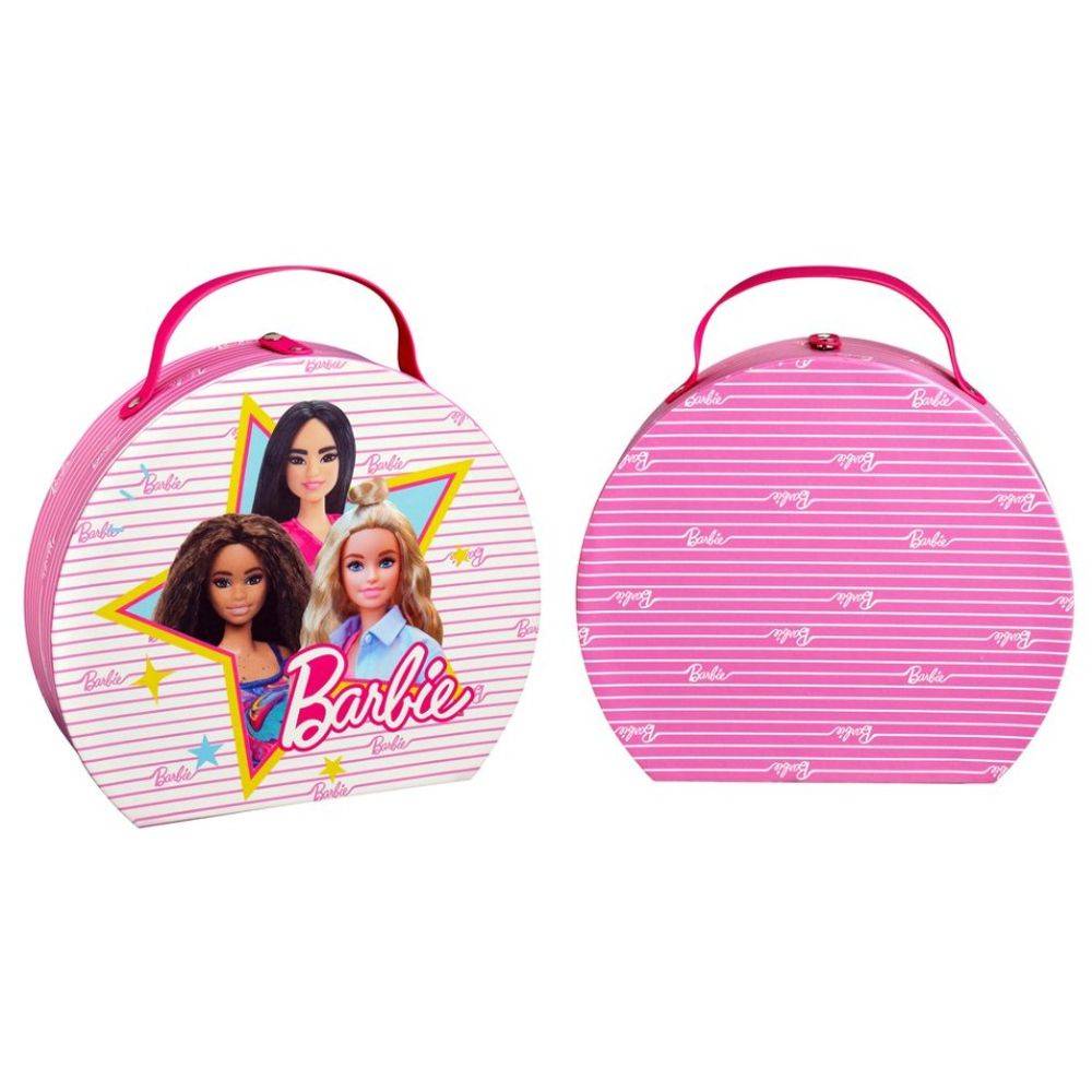 Air-Val Barbie Round Makeup Case, Pink, 3+ years