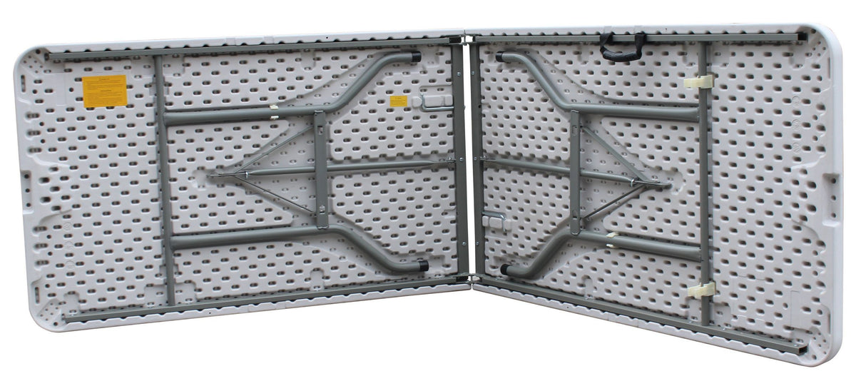 8ft White Folding Garden Table #HP-240CZ
