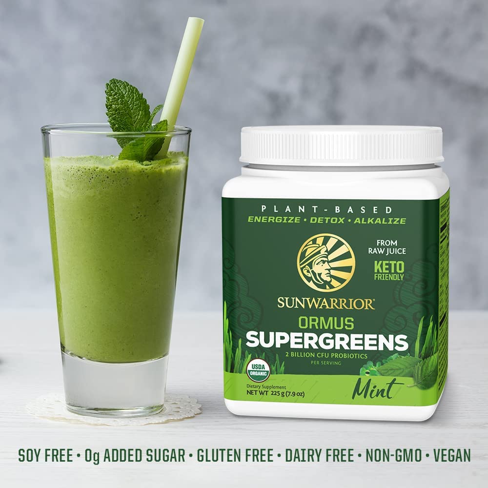 Sunwarrior Supergreens 225g - Mint
