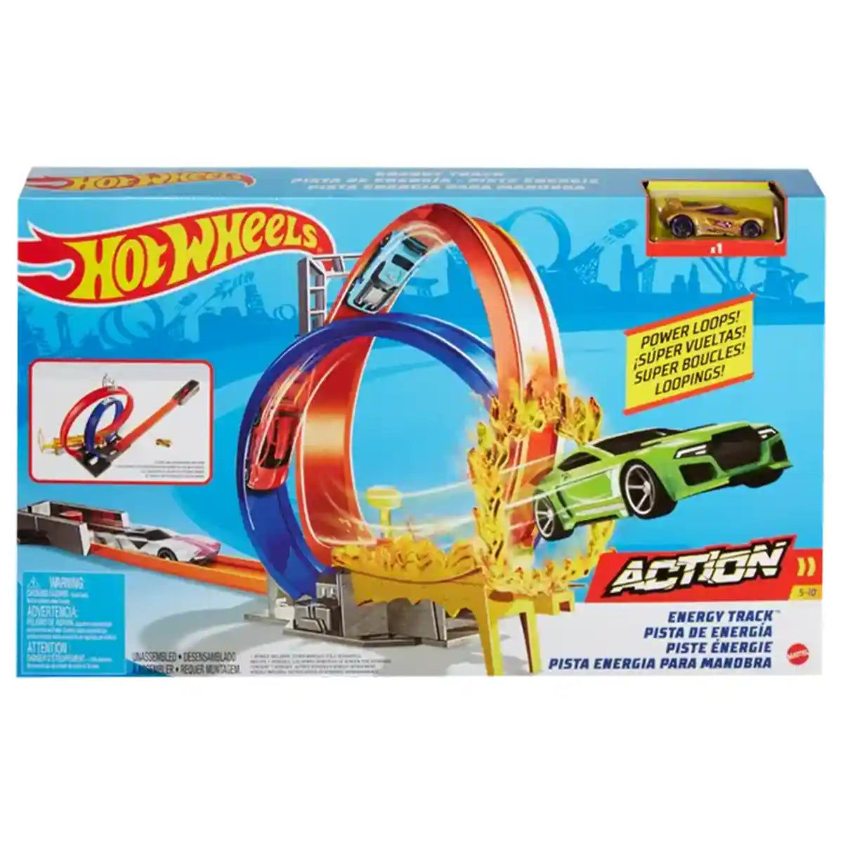 Hot Wheels Action Energy Track + 1 DCC