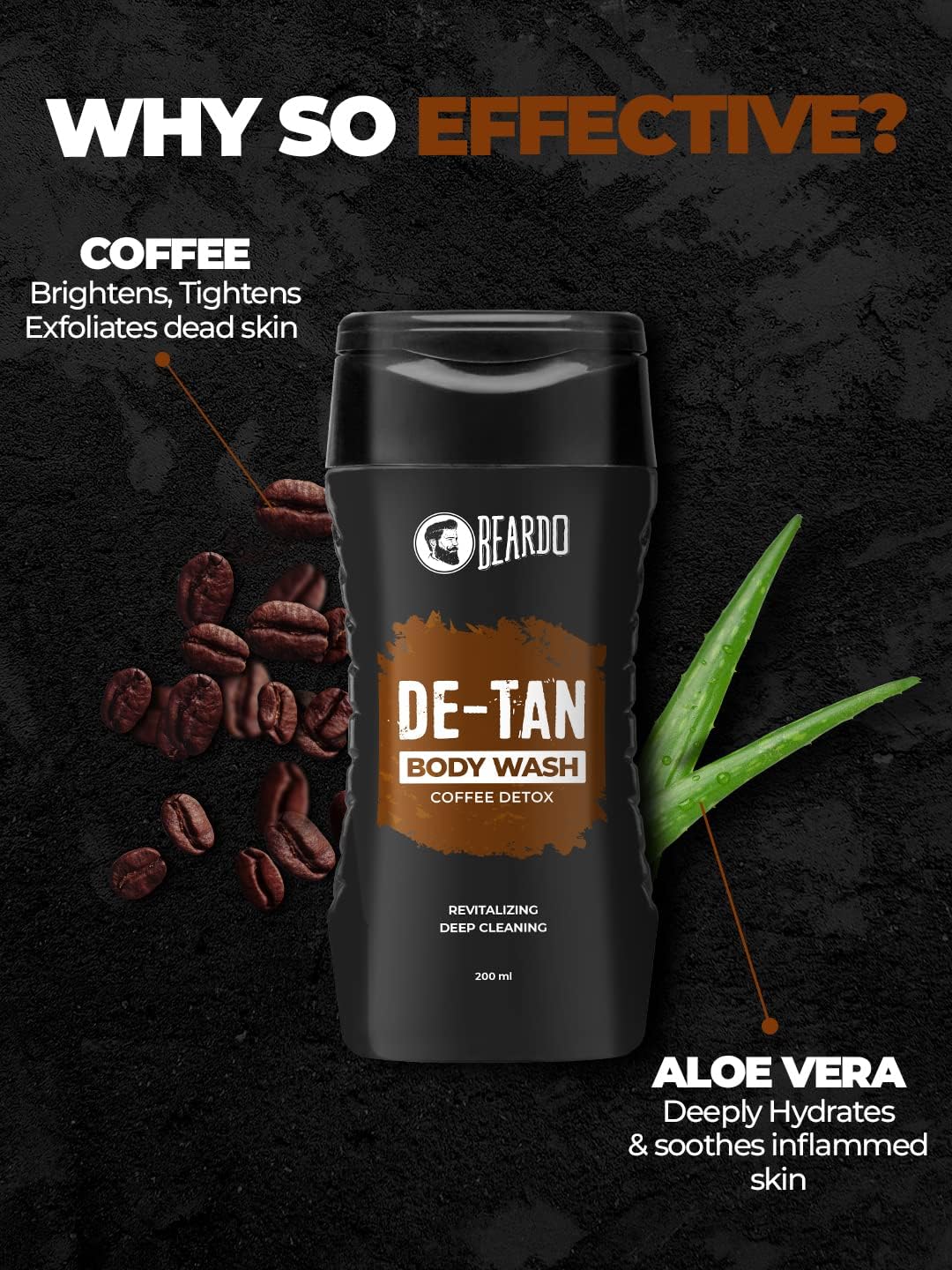 Beardo DeTan Bodywash for Men 200ml