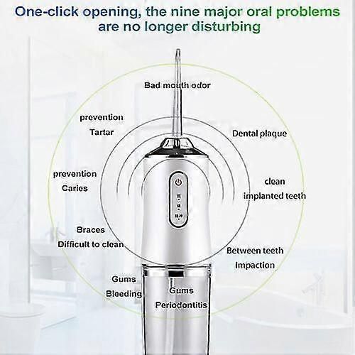 Water Jet Dental Teeth Flosser Electric Oral Irrigator Tooth Cleaner Floss