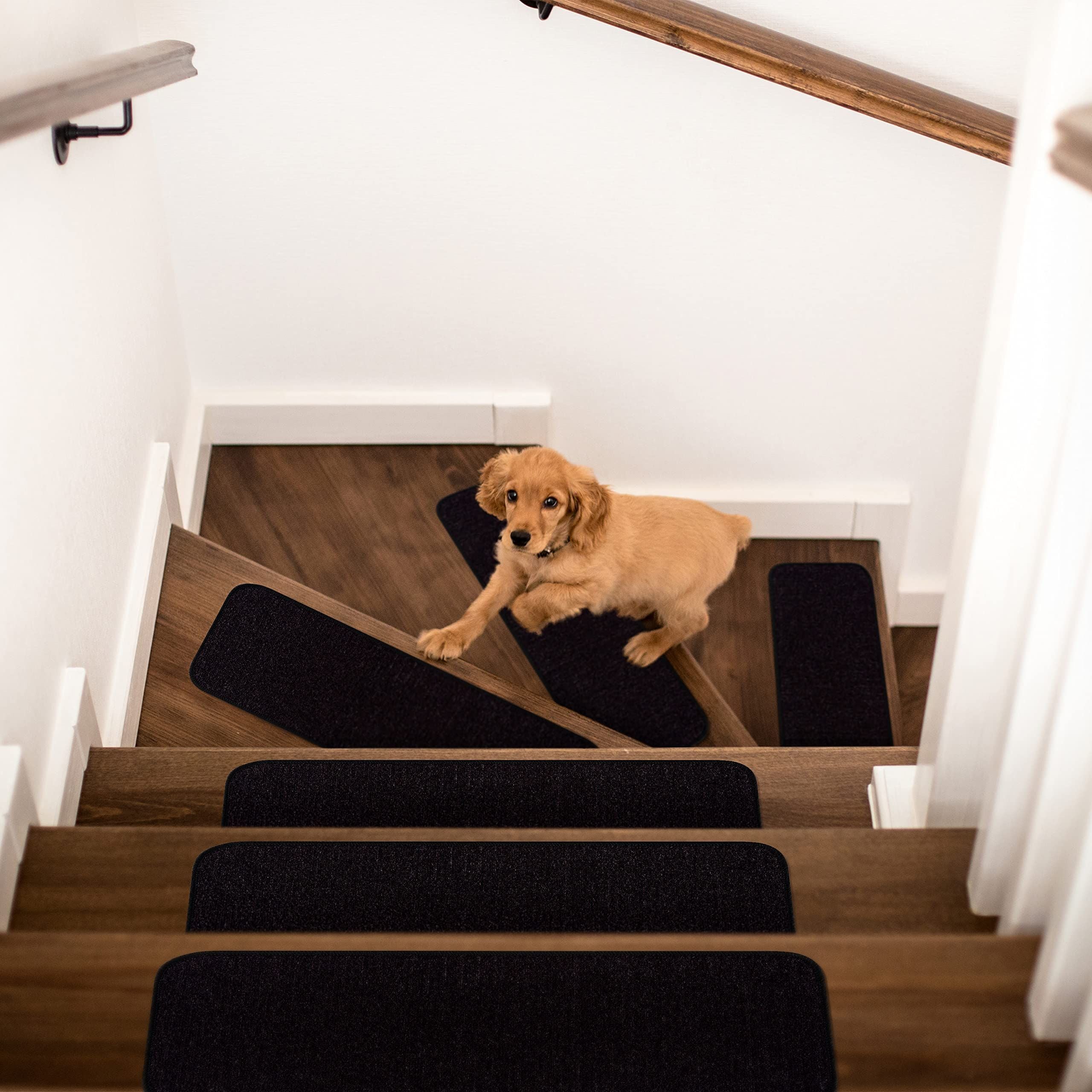 Soft Anti-Skid Rubber Backing Beverly Stair Step Treads