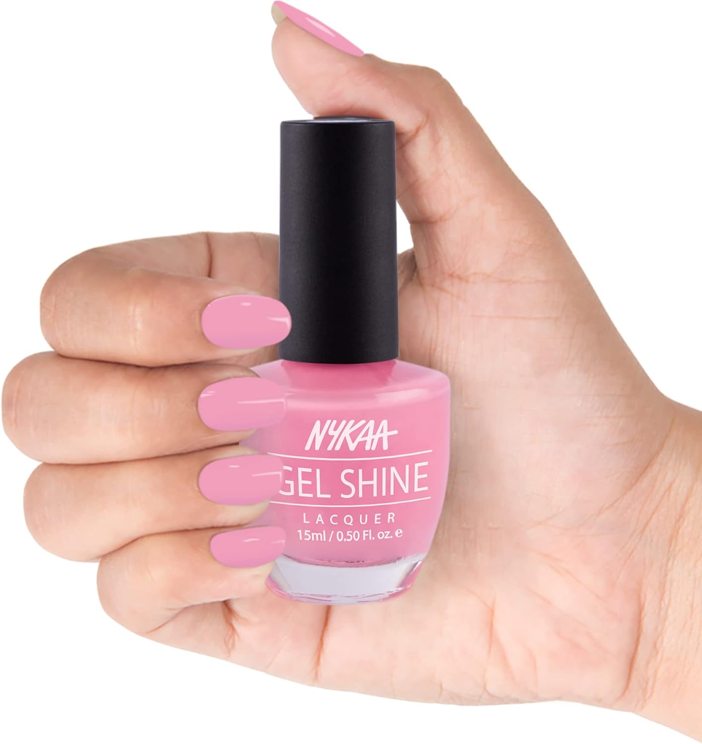 Nykaa Salon Shine Gel Nail Lacquer Japanese Blossom 15ml Shade No. 214
