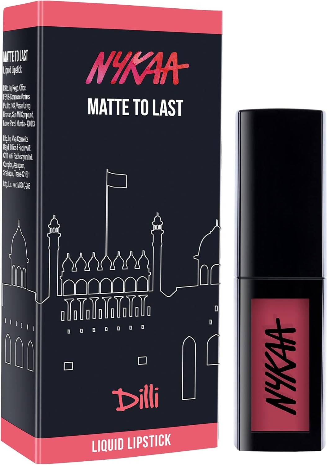 Nykaa Matte To Last ! Liquid Lipstick Dilli 07