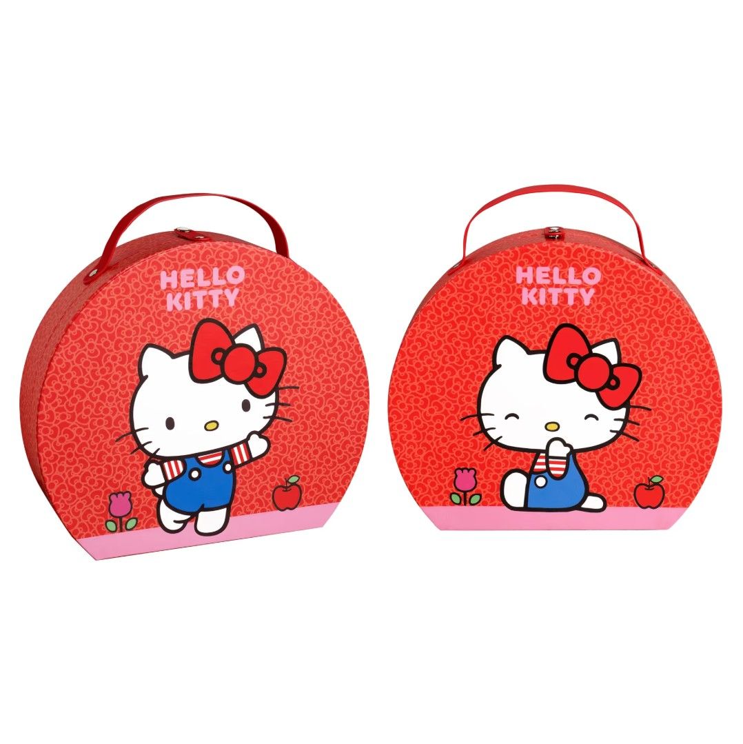 Air-Val Sanrio Hello Kitty & Friends Hello Kitty Makeup Case, Red/Pink, 8+ years