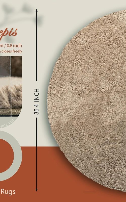AIESY® Ultra-Soft Plush Washable Non Slip Floor Carpet