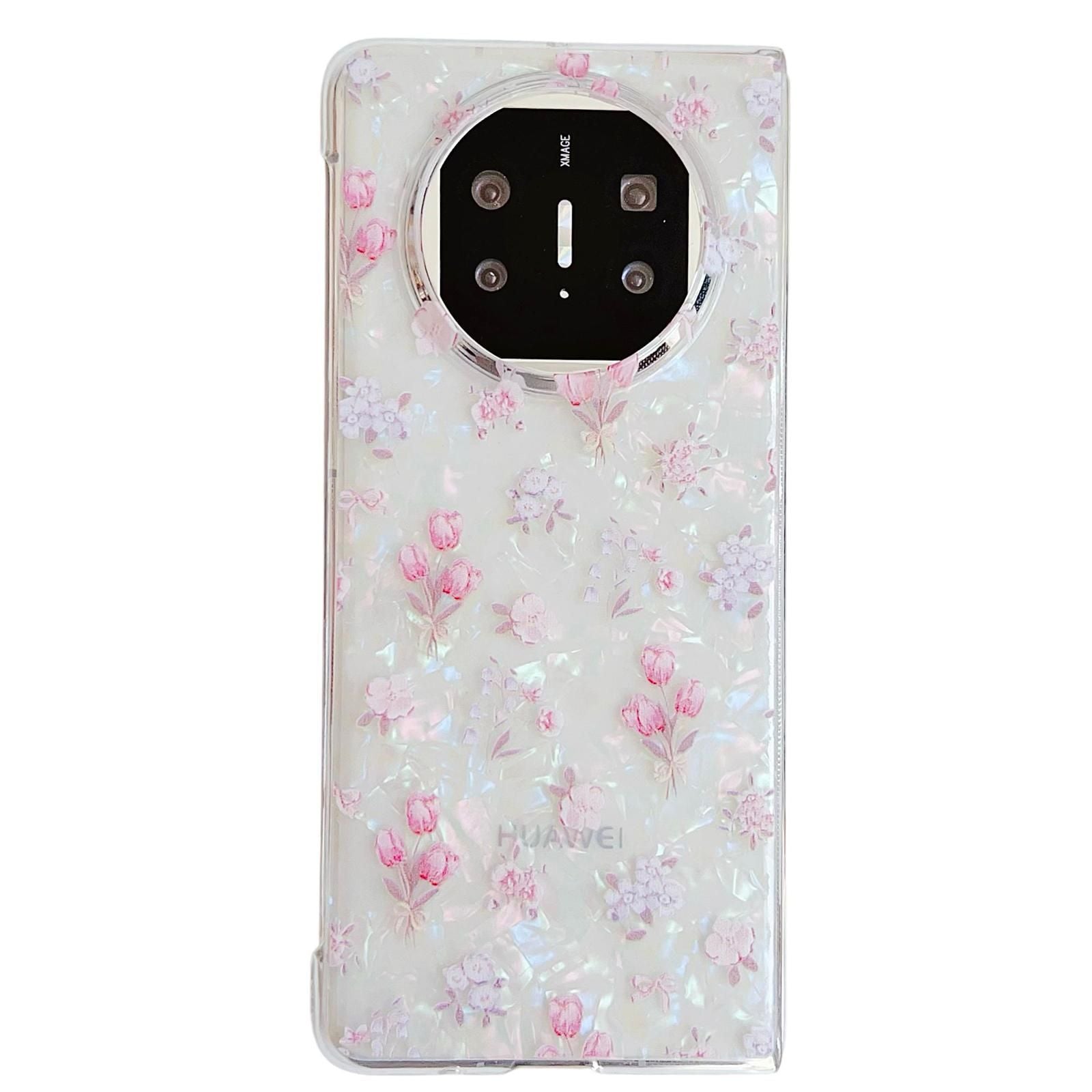 Flower Pattern PC Case For Huawei Mate X5