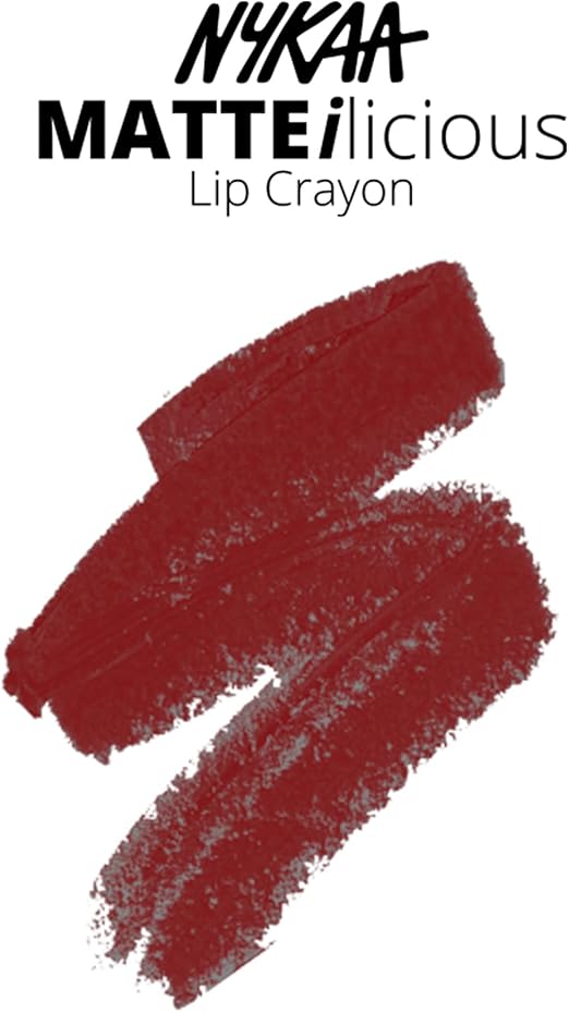 Nykaa Matteilicious lip crayon Perfect Plum02
