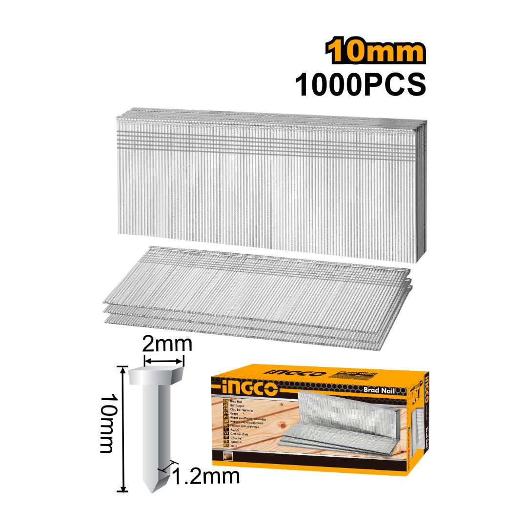 INGCO Brad Nail, 1000 Pcs Per Color Box, For Hsg1405, Color Box