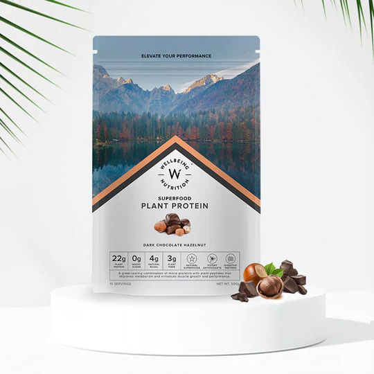 Wellbeing Nutrition Superfood Plant Protein Chocolate Peanut Butter and Italian Cafe Mocha (Buy 1 Get 1)
