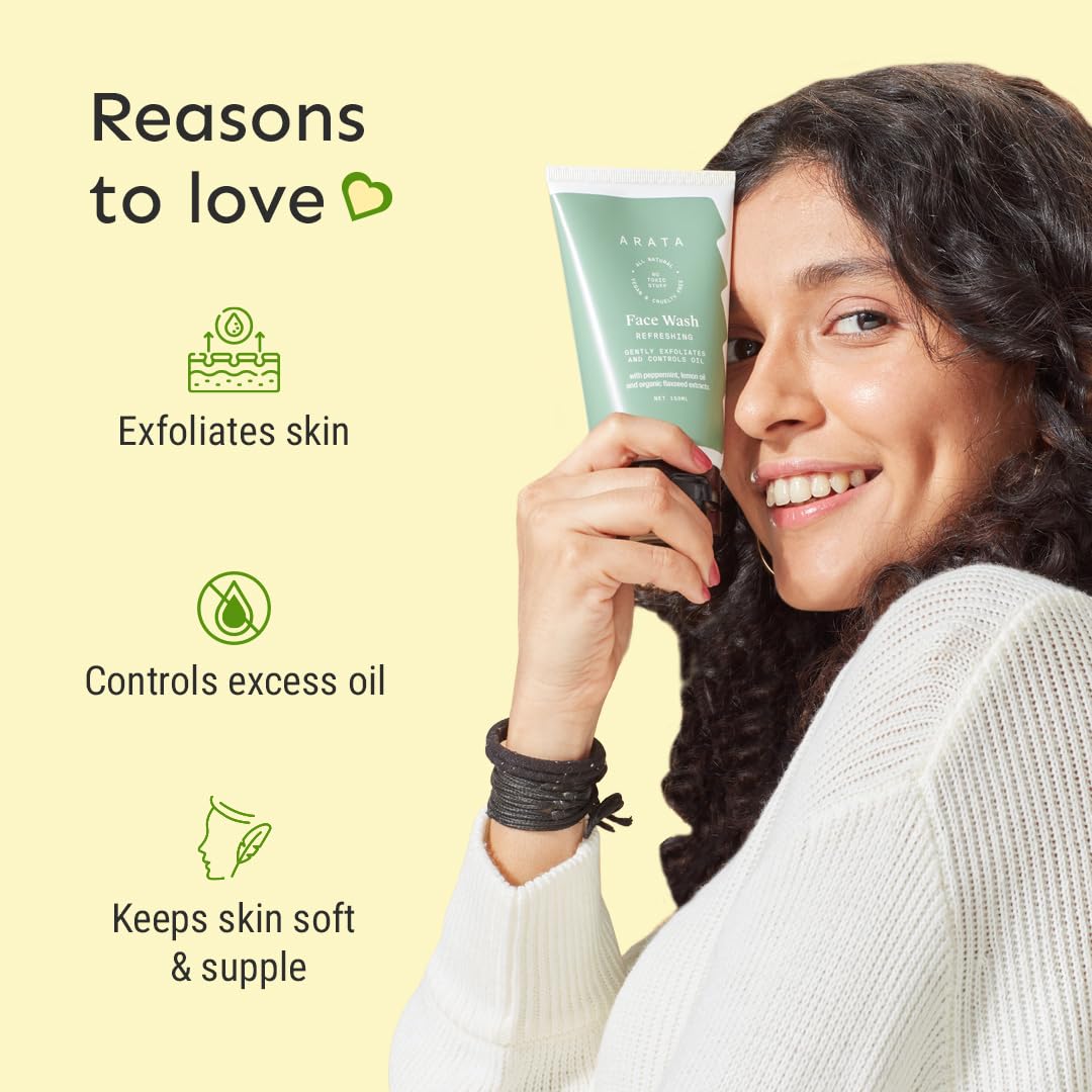 Arata Natural Refreshing Face Wash (150 Ml)