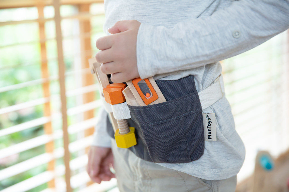 PlanToys Tool Belt — Wooden Pretend Play Set
