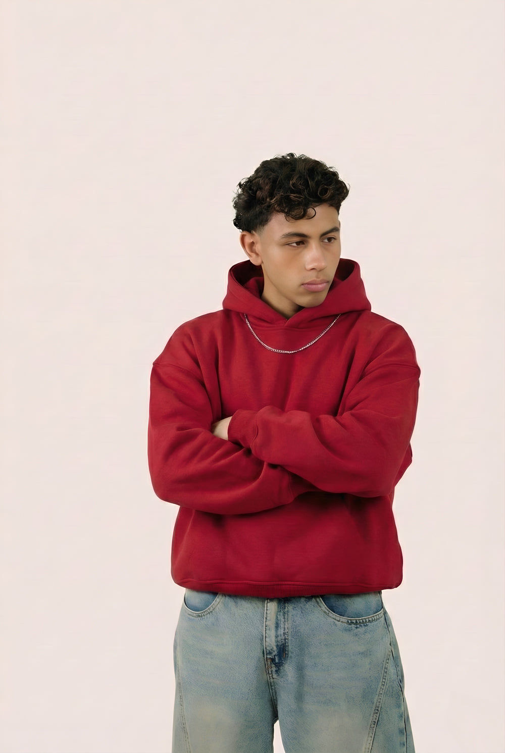 MULU Kids Classic Oversized Hoodie - Red