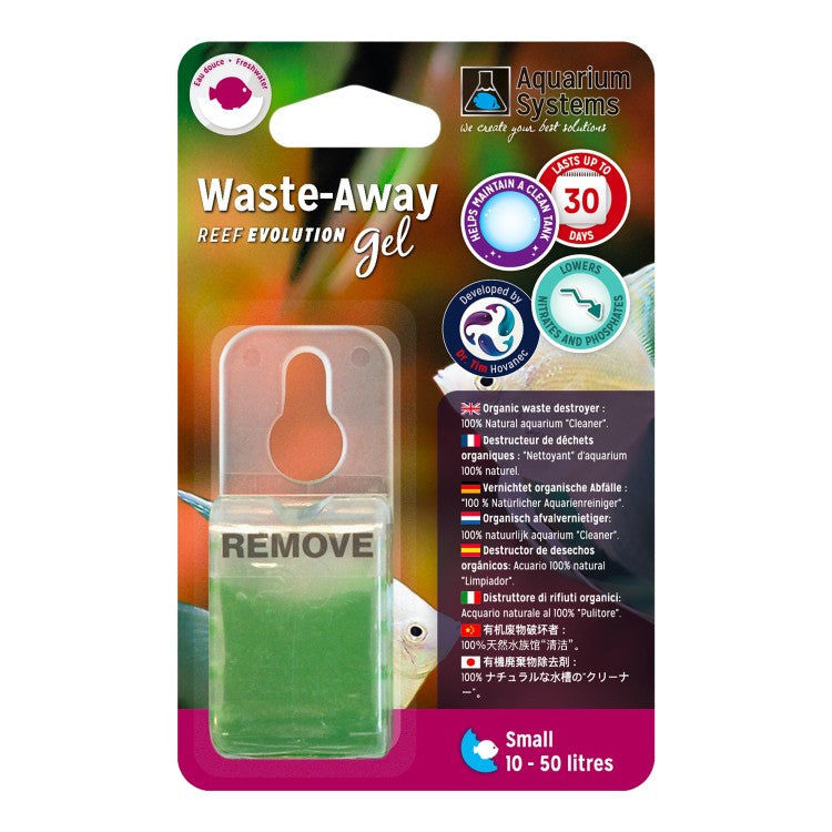 Aquarium Systems Waste-Away Gel Freshwater Single Pack Small, 10-50 L