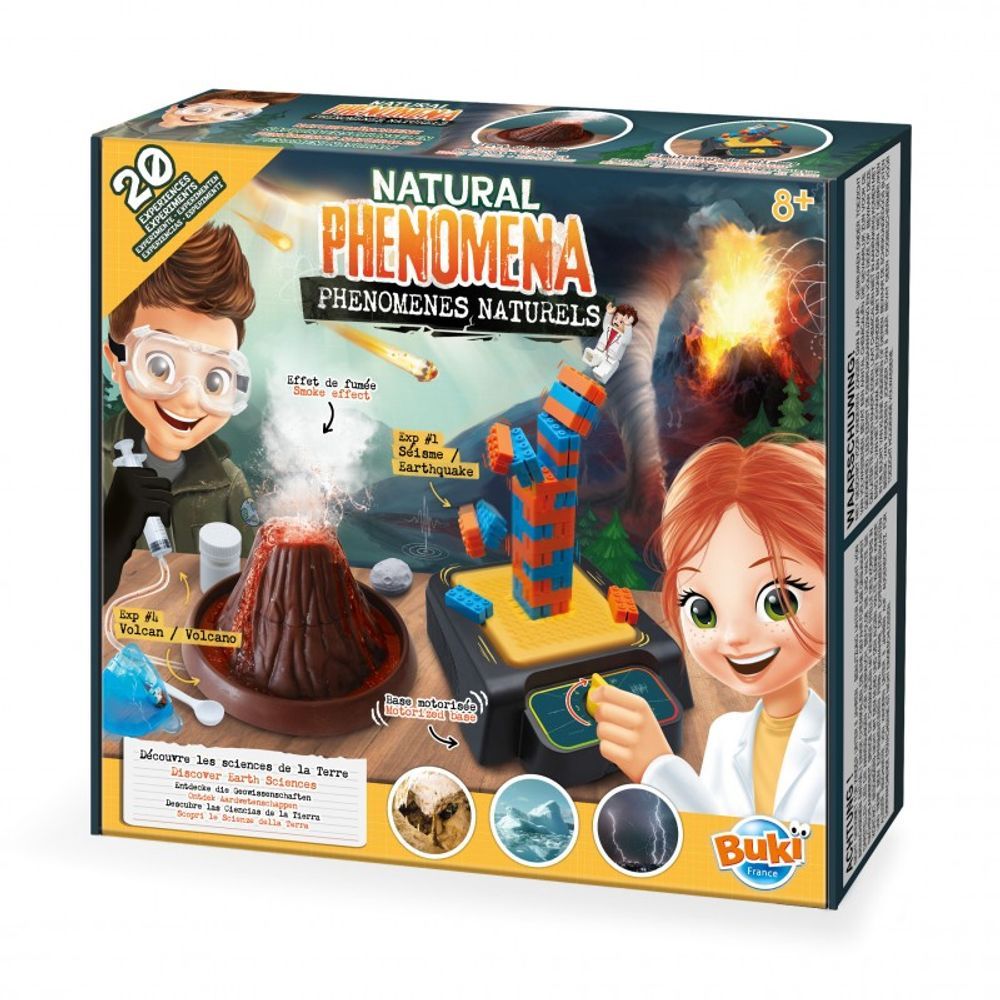 Buki France Natural Phenomena Earth Science Experiment Kit, (20 Experiments)