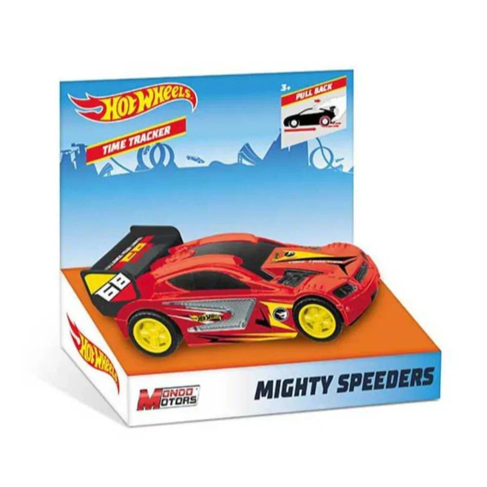 HOTWHEELS PULLBACK MIGHTY SPEEDERS ASST