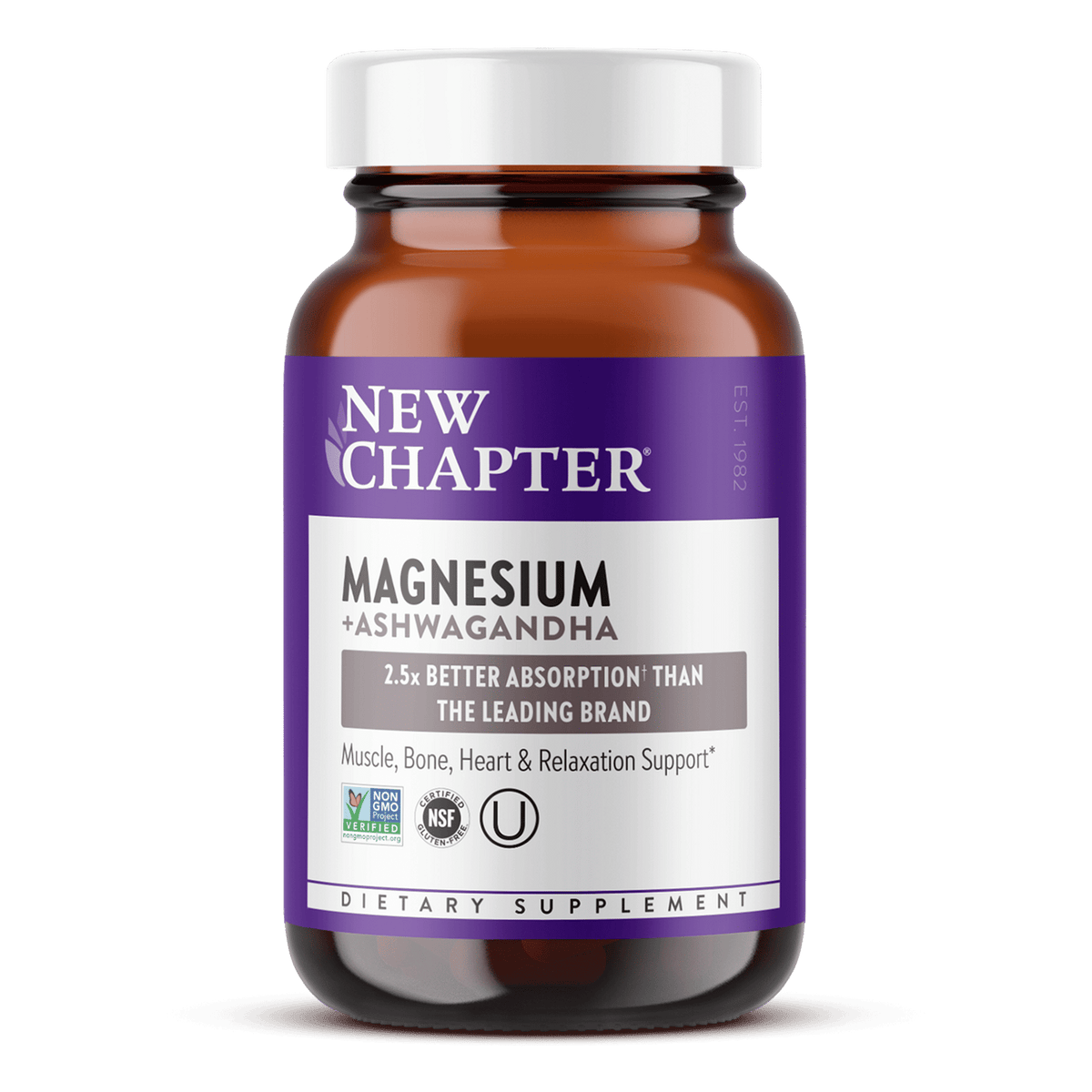 New Chapter Magnesium + Ashwagandha 30 Capsule