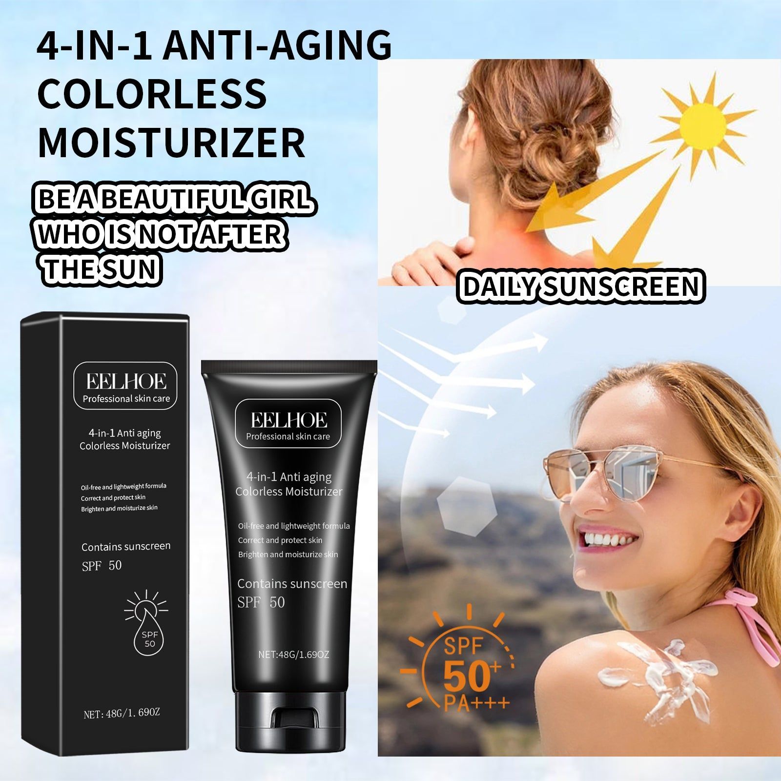 4-In-1 Anti-Aging Defense Moisturizer, UV Protection, Brightening, Hydrating ,48g