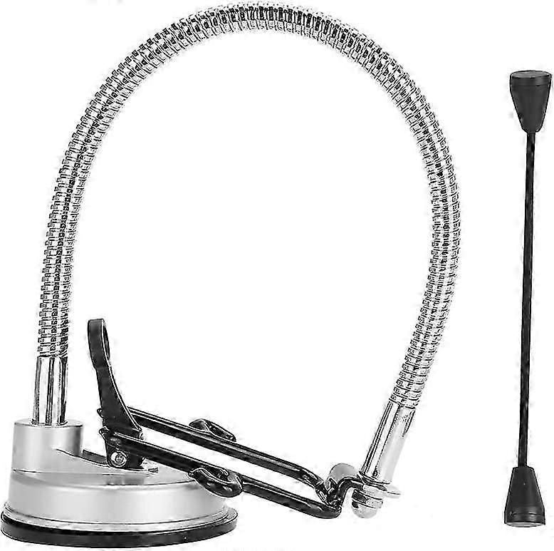 360° Rotatable Hair Dryer Holder with Adjustable Bracket, Hands-Free Wall Mount Stand for Blow Dryers, Strong Clamp for Bathroom Organization