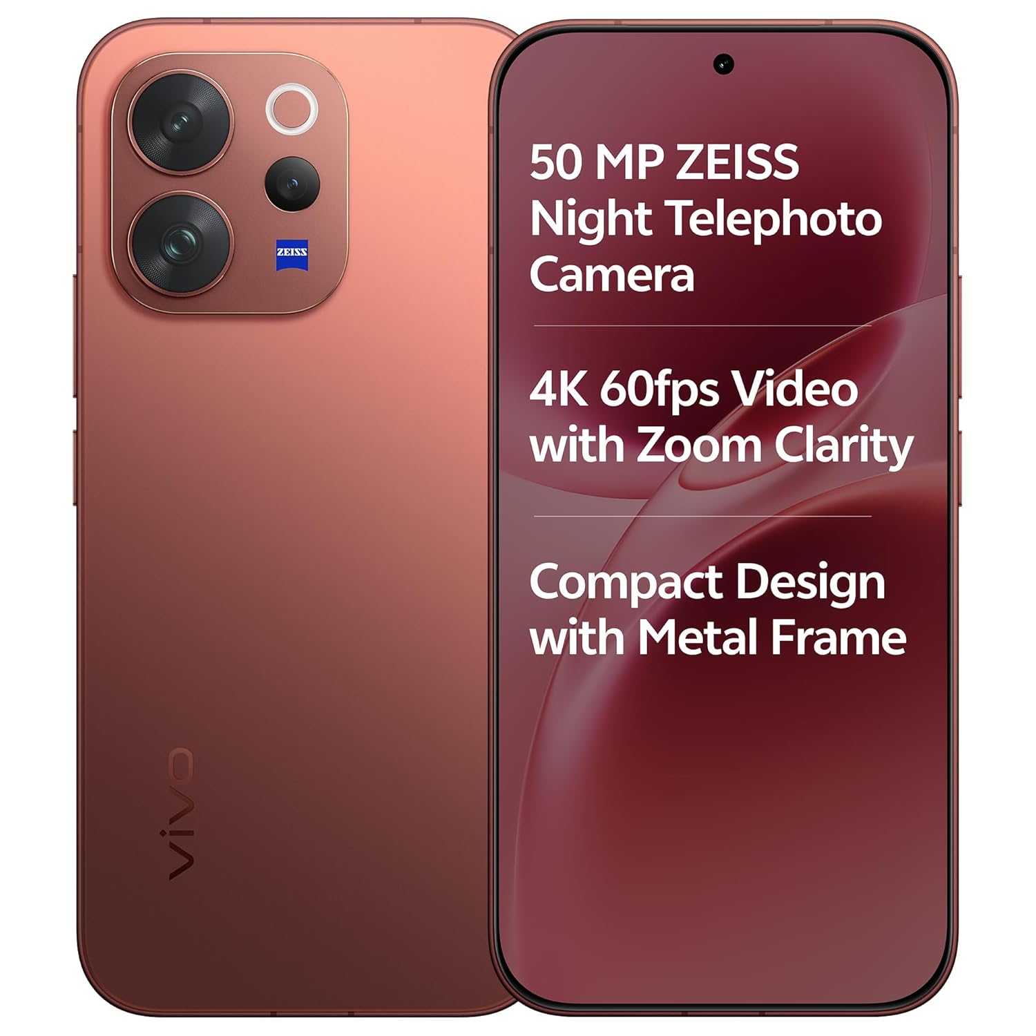 Vivo V70 5G Smartphone 12GB RAM, 6.59" AMOLED Display, ZEISS Triple Camera, 6500mAh Battery