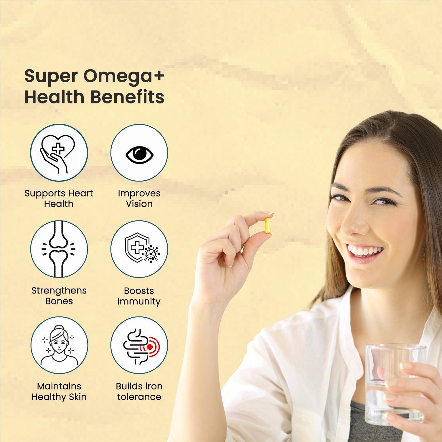 Valeo Super Omega+, 60 Softgels