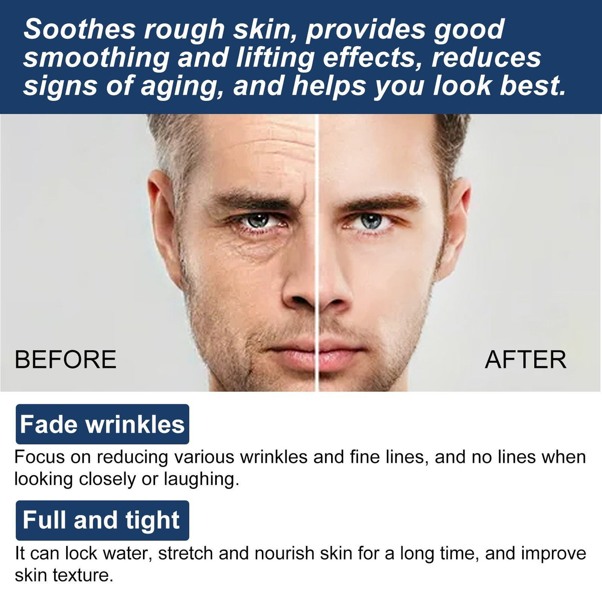 Men's Facial Moisturizer, Hydrating, Anti-Aging, Skin Firming, Deep Nourishment ,50ml