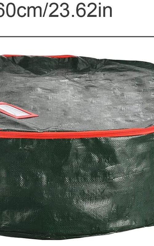 Christmas Wreath Storage Bag Holiday Organizer Wreath Container Box With Handle