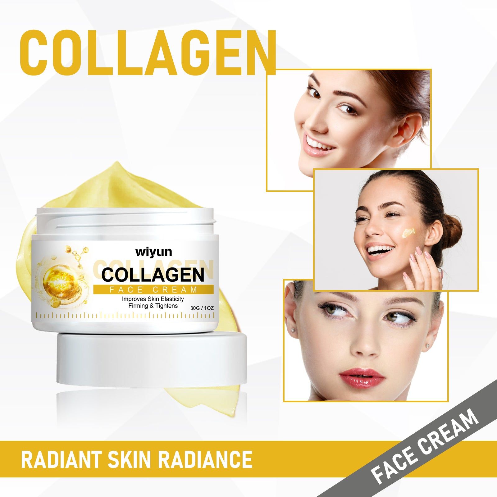 Revitalize Your Skin with Collagen Cream, Firming, Anti-Aging, Hydrating, Wrinkle Repair ,30g