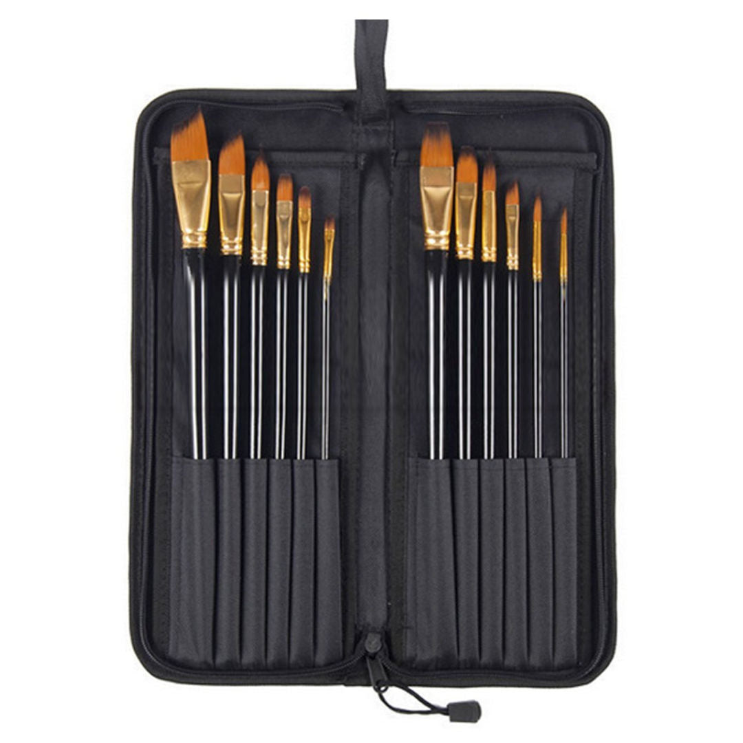 RSC BOMEIJIA 12-Pieces, Fine Art Brush Set With Bag, P21-151