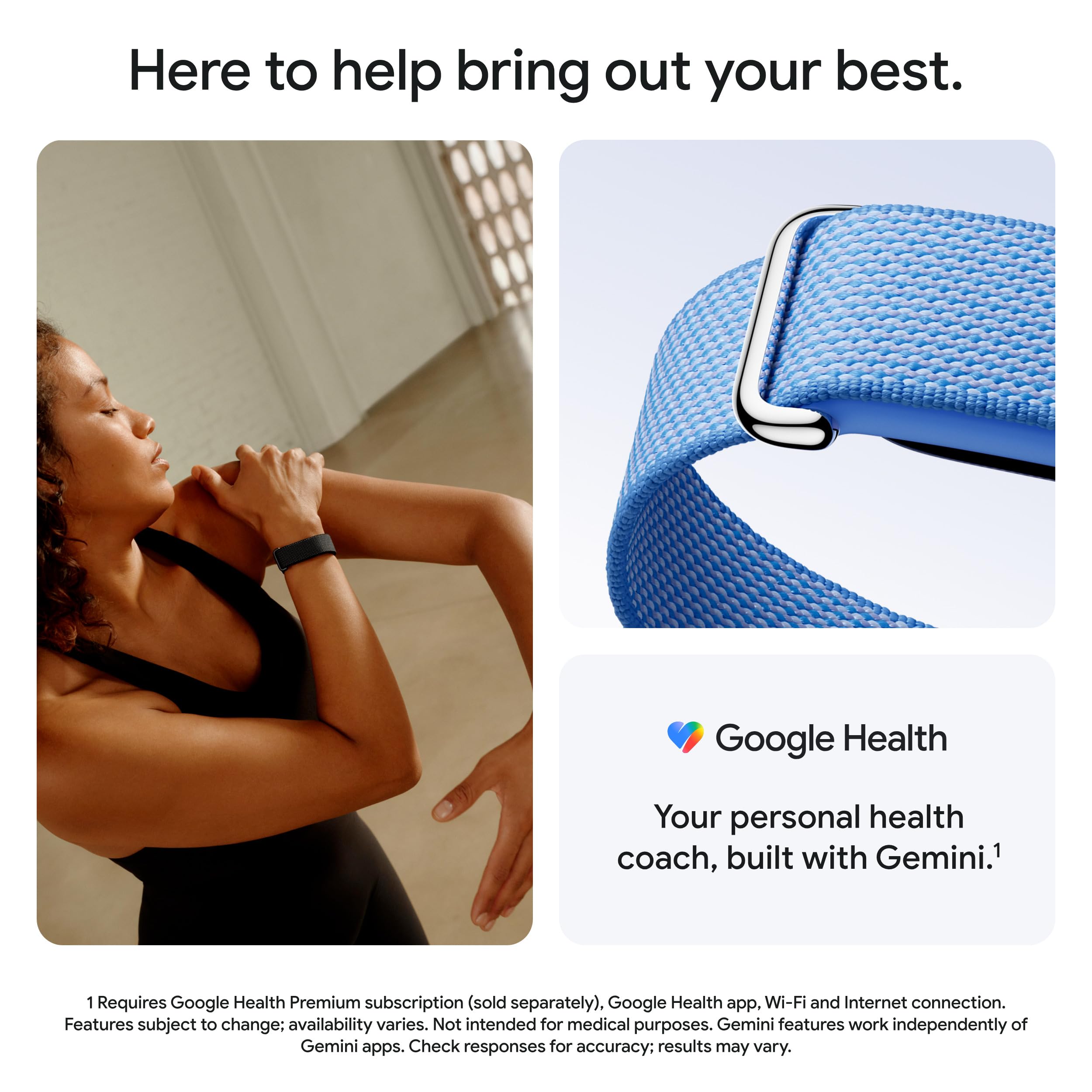 Google Fitbit Air Screenless Fitness & Health Tracking Band, Black
