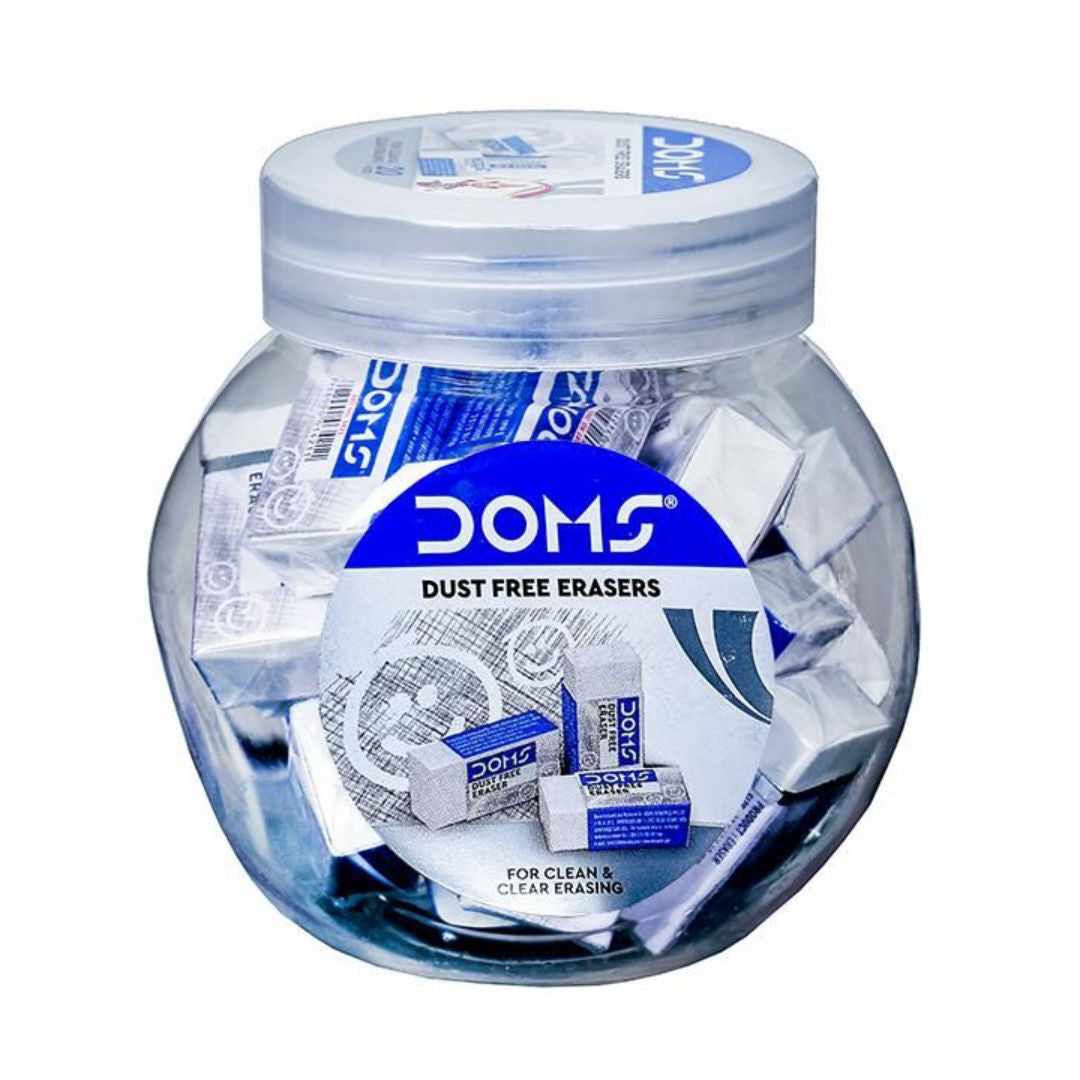 DOMS Dust Free White Eraser Jar, 20 Pieces 8172