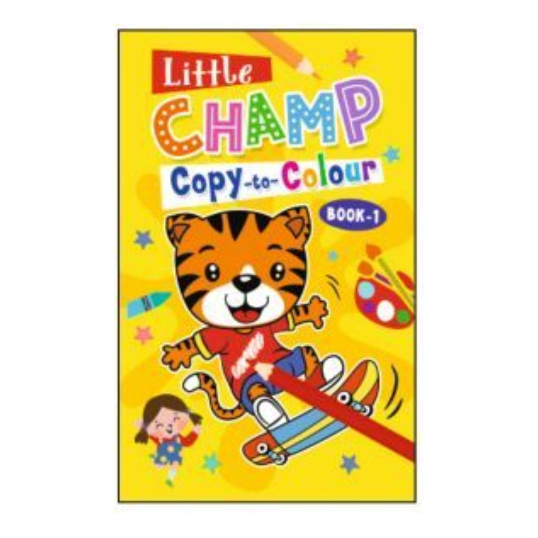 Golden Minds Little Champ Copy-to-Colour Book