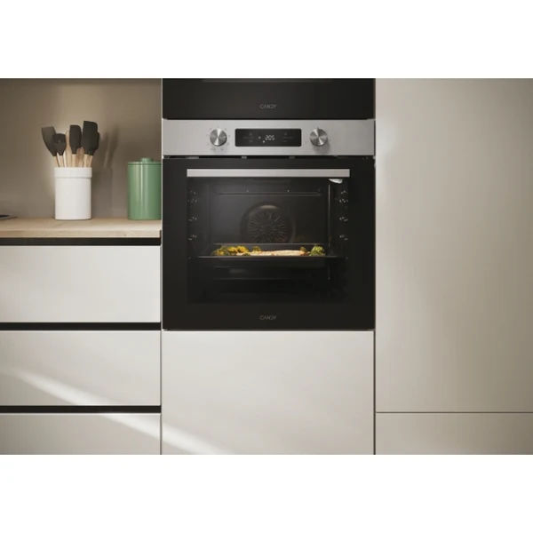 Candy Built-In Multifunction Oven 60cm, 71L, 9 Functions, Touch Timer, Inox, CA6 N1T1HTX