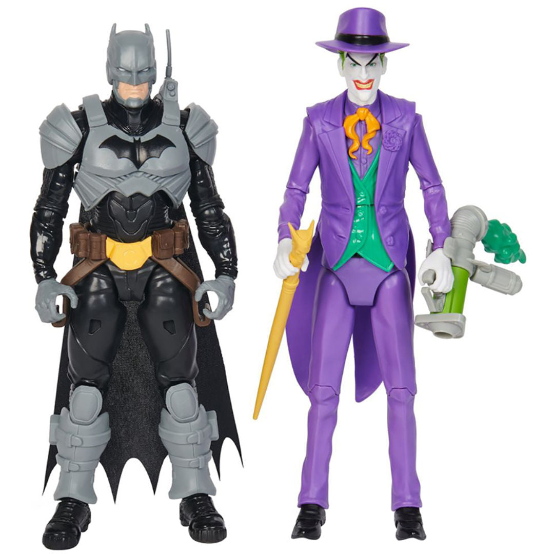 DC Batman Adventures Batman vs The Joker Figure with Accessories, 12 Pieces, For Age 4+ Years