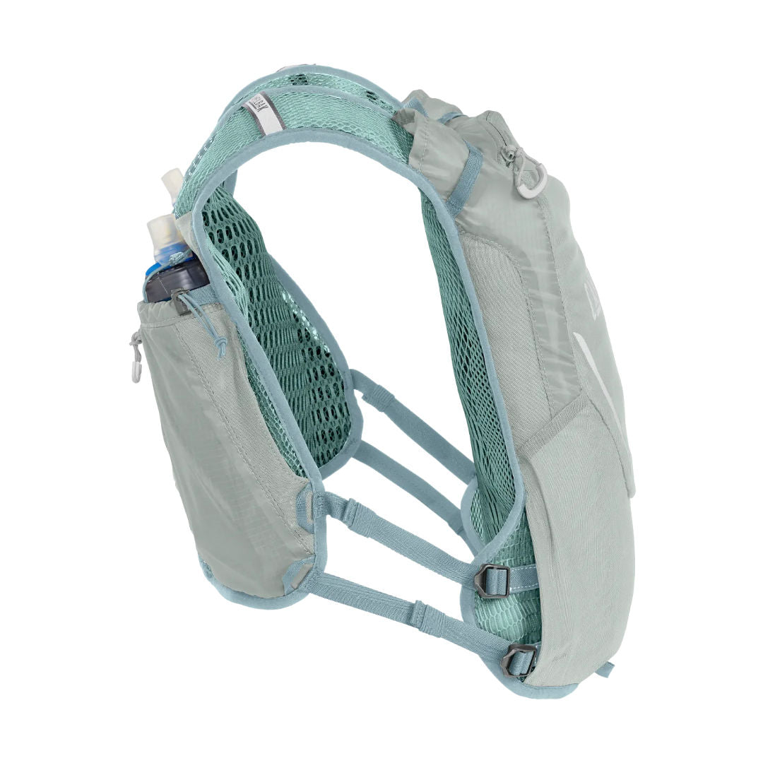 Camelbak Zephyr™ Pro Hydration Vest with Quick Stow™ Bottle, Pigeon/Blue Surf, 34oz