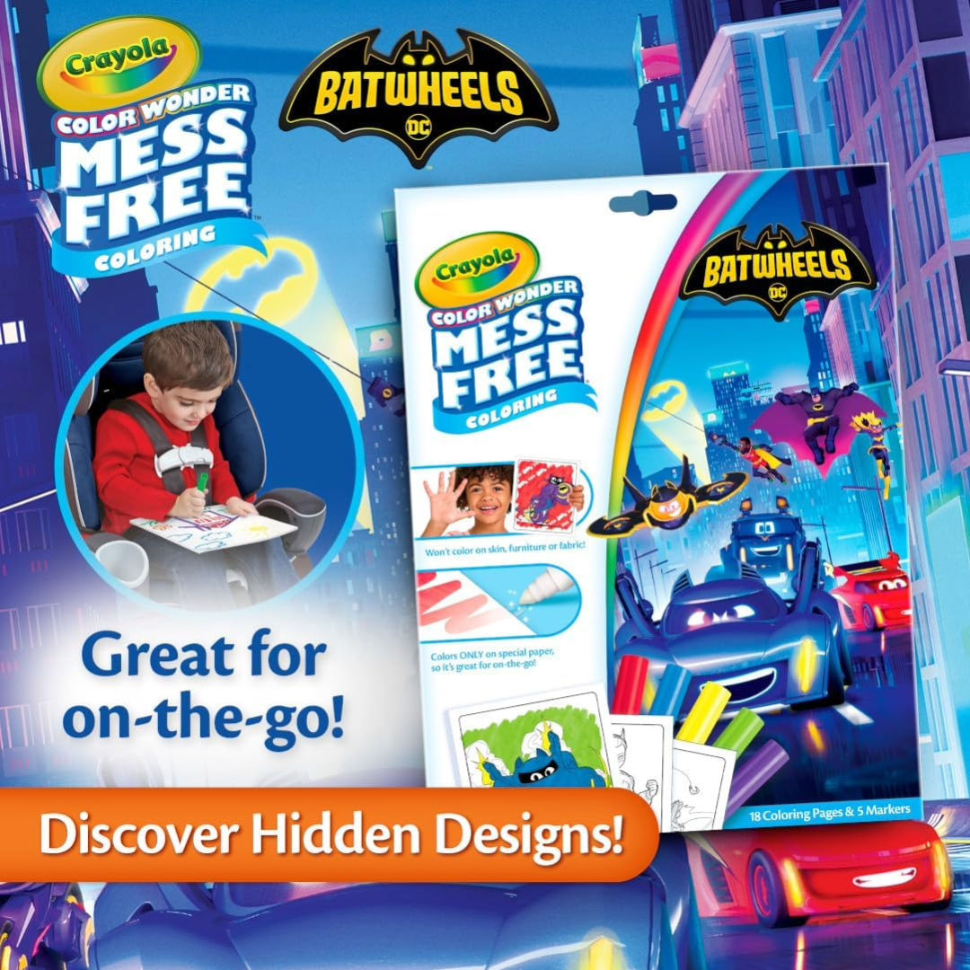 Crayola DC Batwheels Color Wonder Mess Free Coloring Set