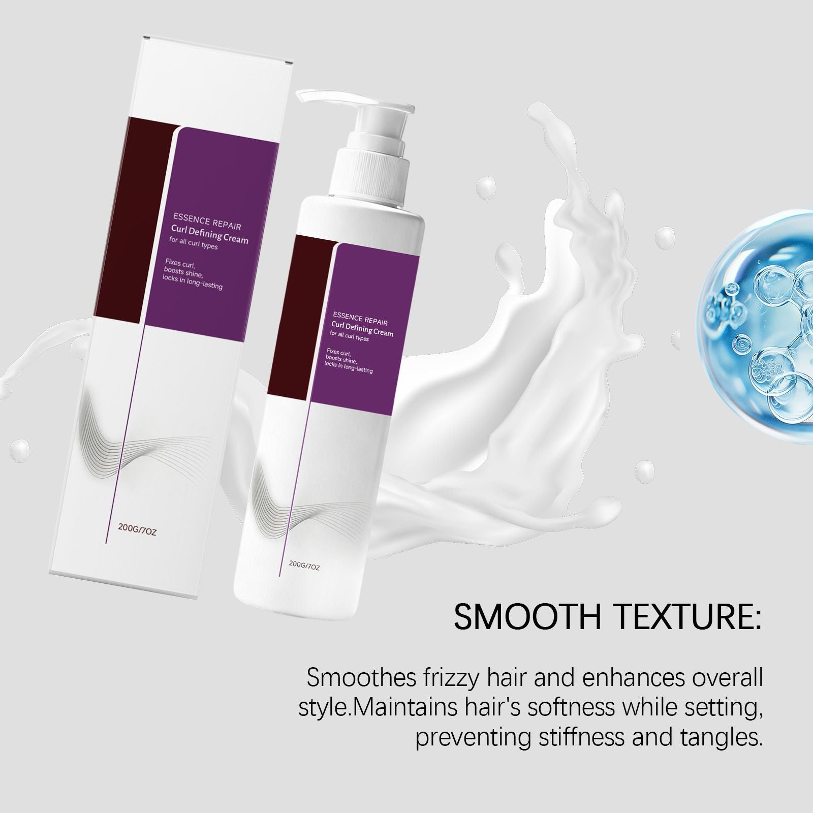 Curl Defining Cream Frizz Control for Bouncy Curls 200g