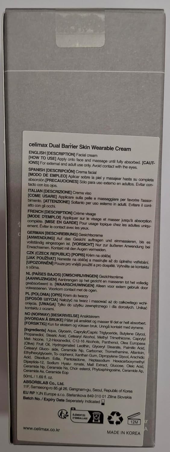 CELIAMAX Dual Barrier Skin Wearable Cream