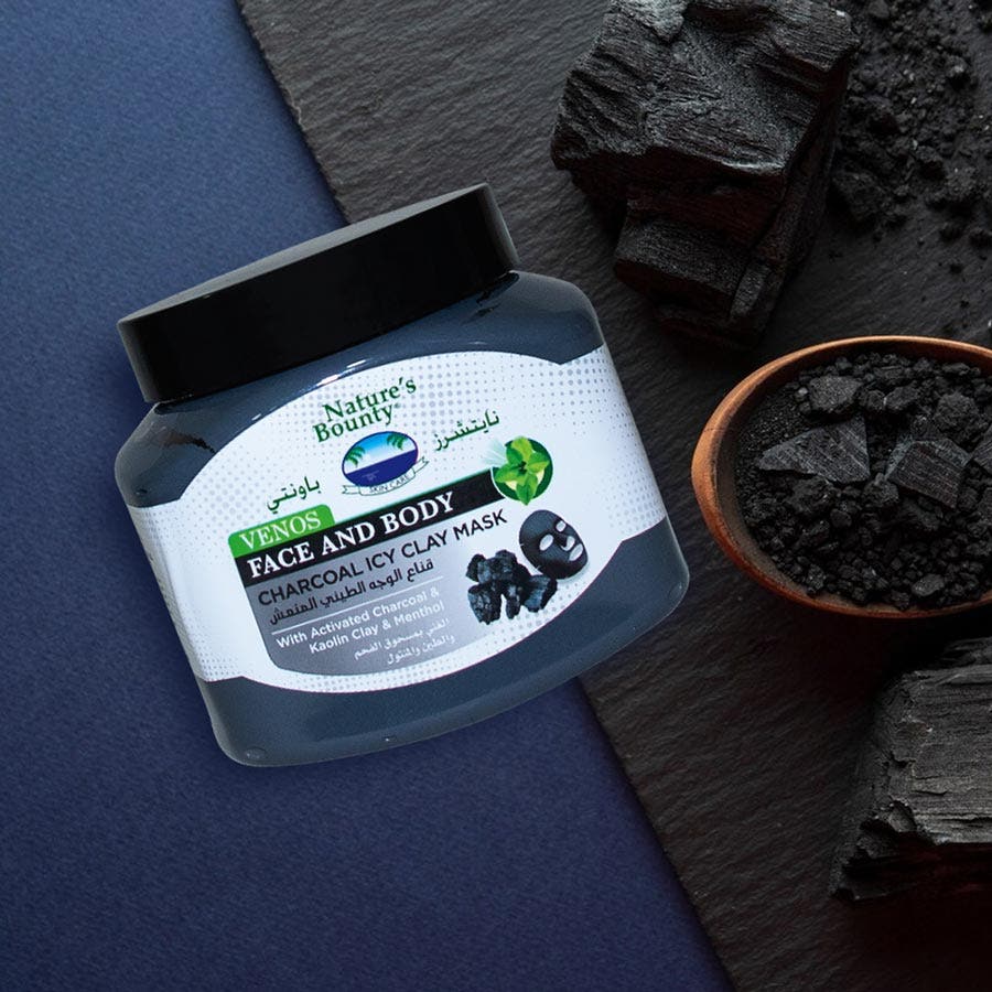 Nature's Bounty Venos Charcoal Icy Clay Mask, 560ml