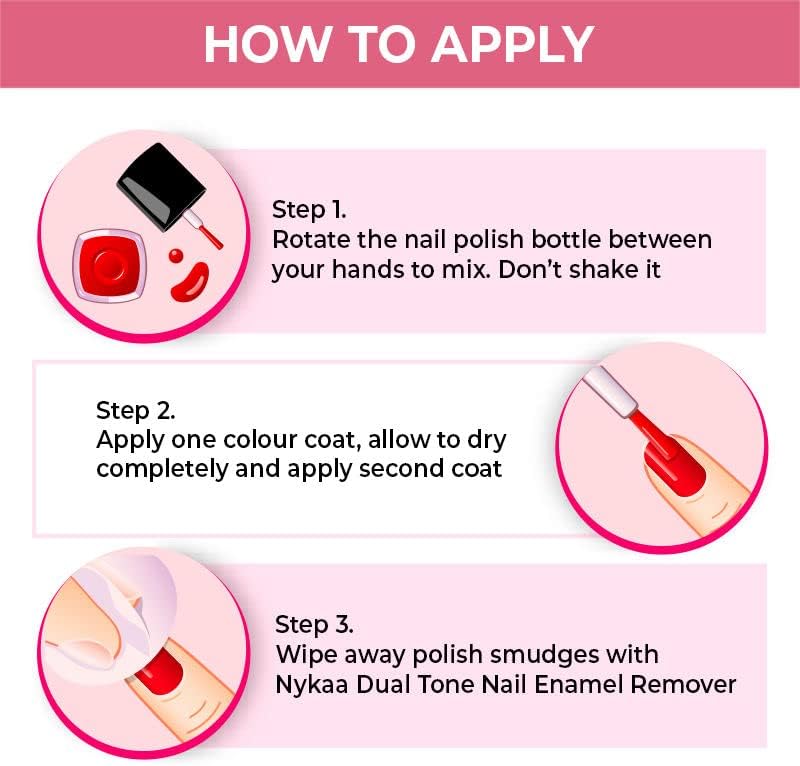 Nykaa Mirror Chrome Nail Lacquer Pink Pinwheel Shade No. 177