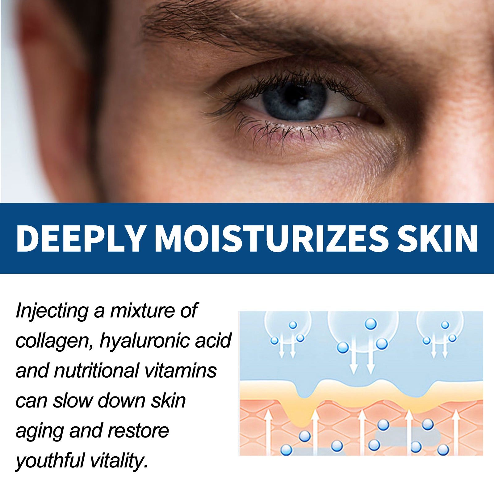 Men's Face Cream, Firming Skin, Anti-Aging, Moisturizer, Hydrating, Rejuvenating, Fine Lines, Skin Repair ,50g