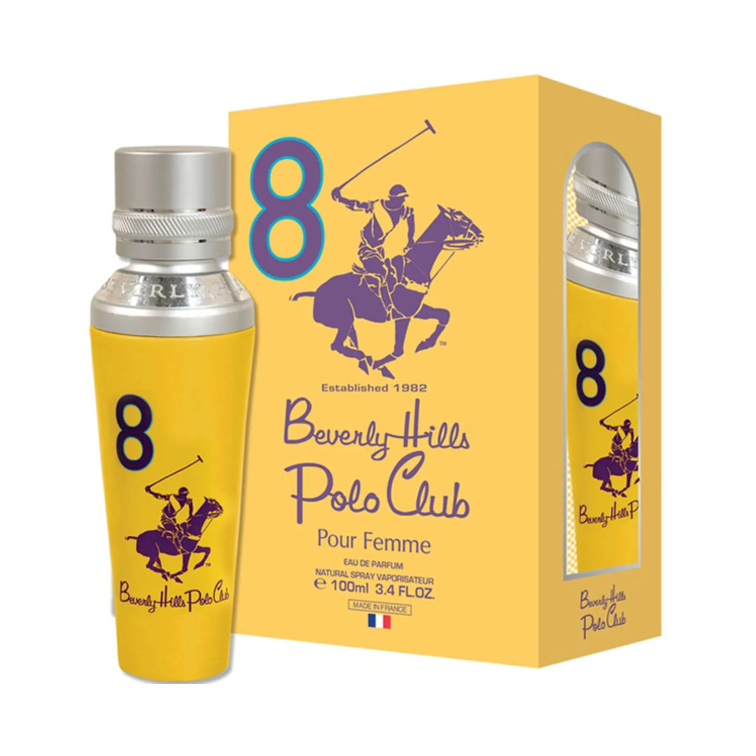 Beverly Hills Polo Club No. 8 Eau de Parfum for Women, 100ml - Makasib Offer