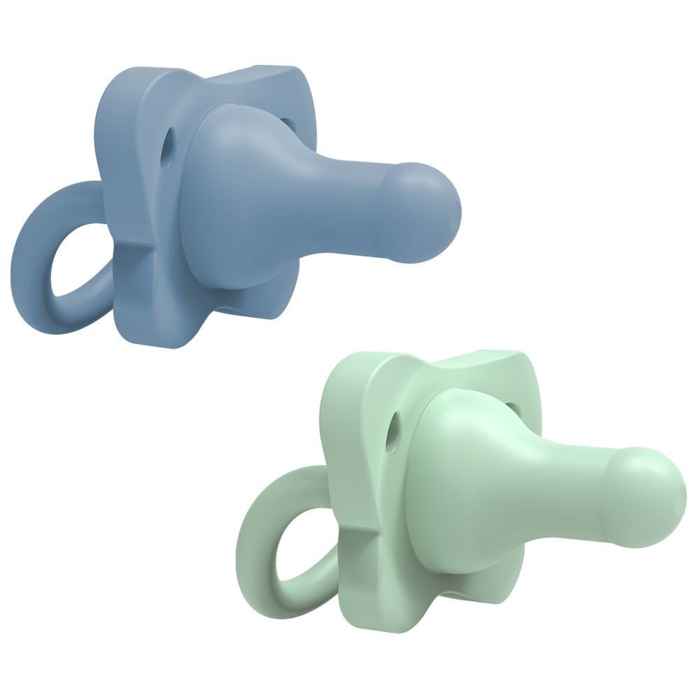 Dr. Browns - HappyPaci Silicone Soother - Pack of 2 - Blue/Green