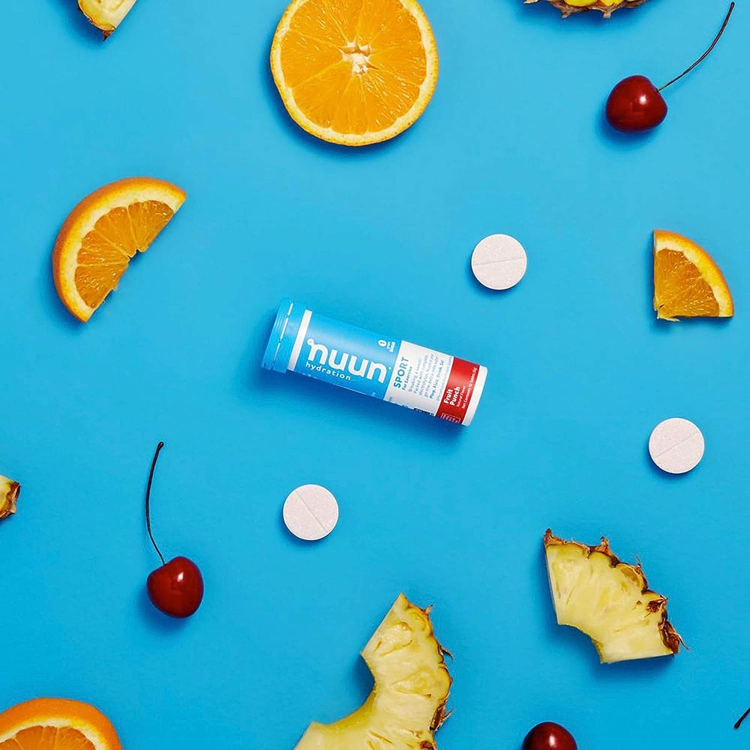 Nuun Act Sport Hydration (Fruit Punch Naturally Flavour) 10 effervescent Tablets (Dietary Supplement)