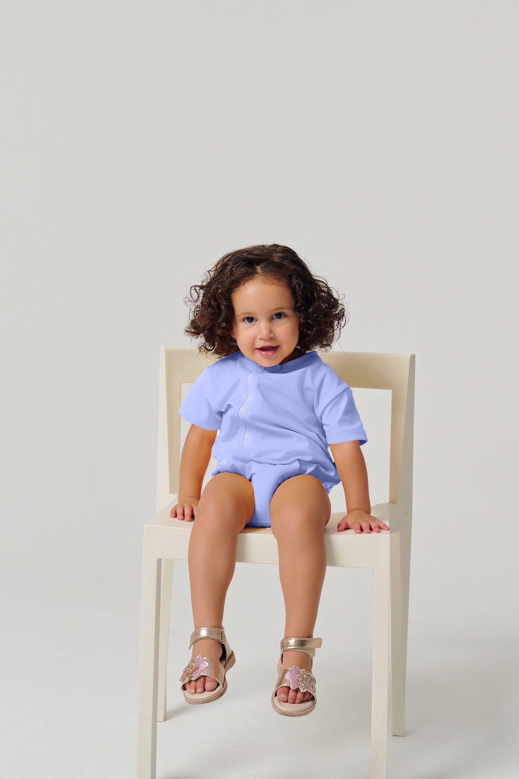 MULU Classic Unisex Baby Romper - Light Blue